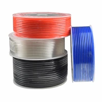 100m pneumatic air hose pu od 46810121416mm id 2 54 56 581012mm black transparent red blue air tubing pipe