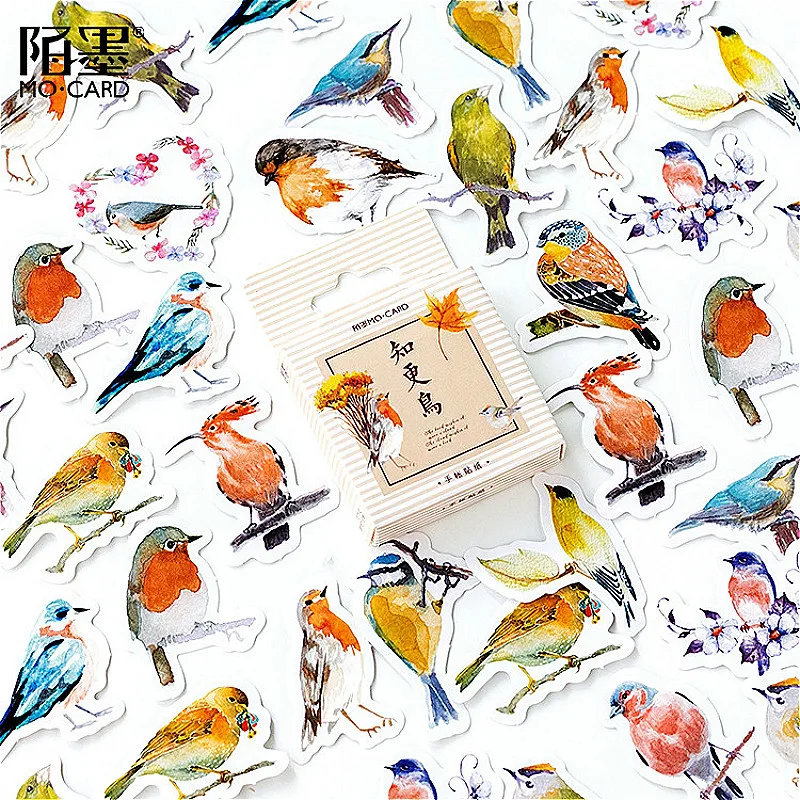 

1@#1piece Lovely Cute Robin Washi Tape Decoration Scrapbooking DIY Shine Creative Masking Tape For Scrapbooking Decoration