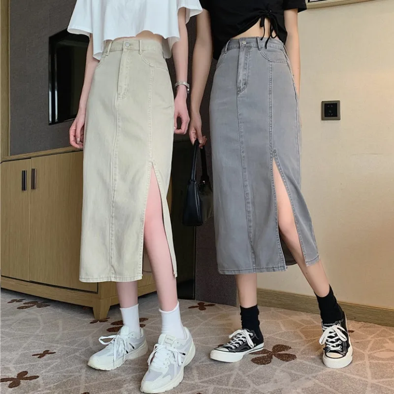 

New 2021 autumn winter Hot selling women's fashion casual sexy Skirt black mid length skirt high fashion medieval skirt