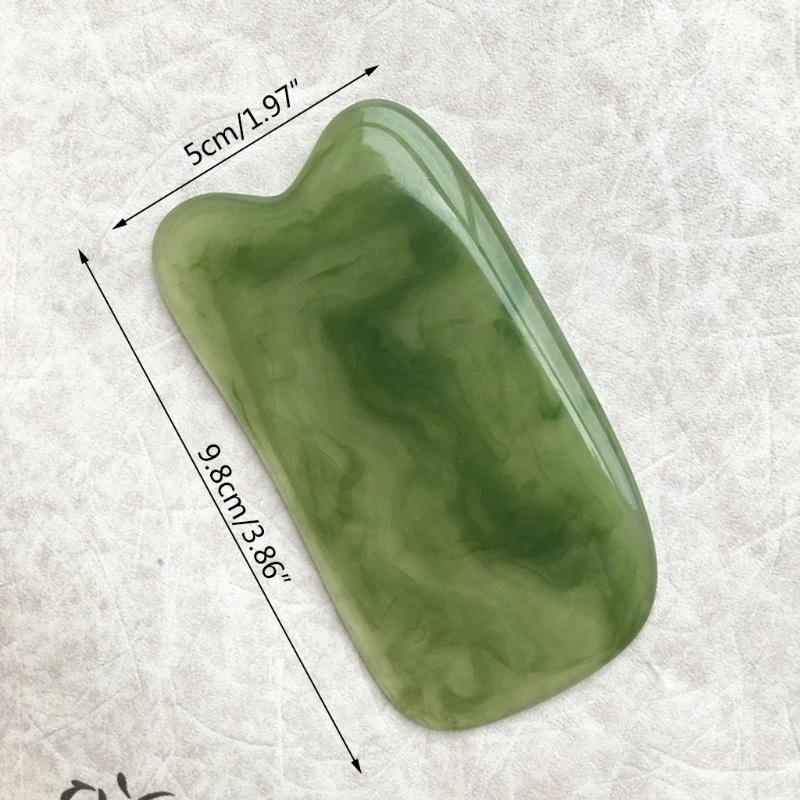 7 шт./компл. Натуральный Камень Смола Янтарный массаж скребок для лица шеи
