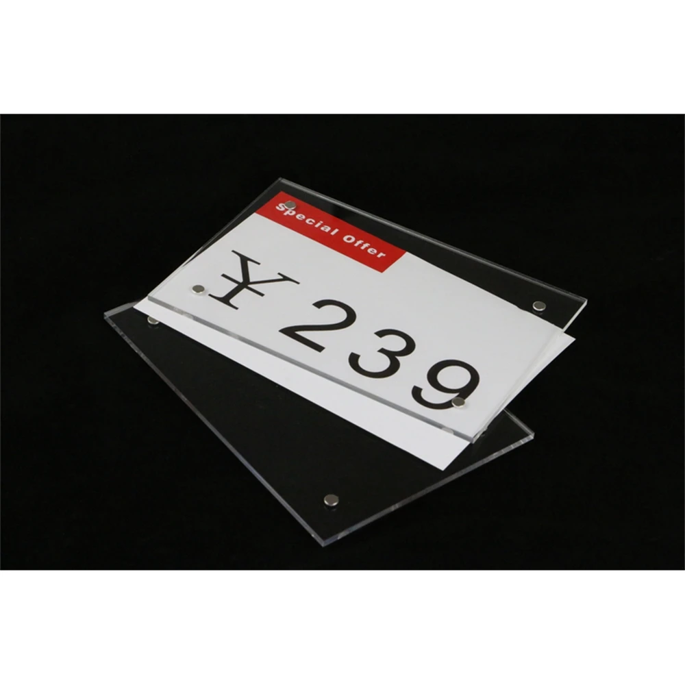 10 шт. ярлык для сотового телефона прозрачная акриловая Фотокарта Магнитная рамка