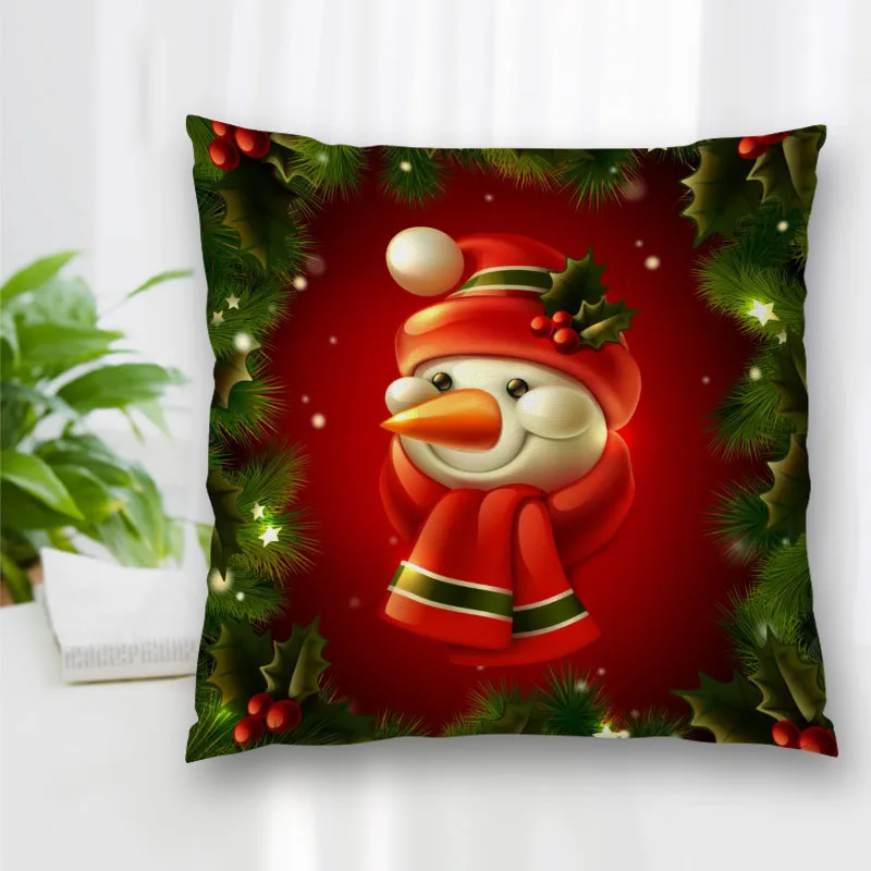 

New Pillow Slips Christmas Snowman Pillow Covers Bedding Comfortable Cushion/Good For Sofa/Home/Car High Quality Pillow Cases