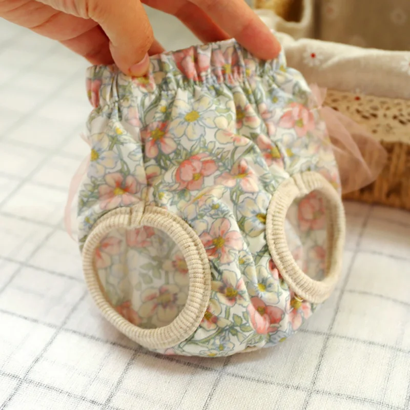 

Washable Pets Dog Female Dog Floral Shorts Panties Underwear Pet Briefs Sanitary Diaper Dog Supplies Dog Shorts M