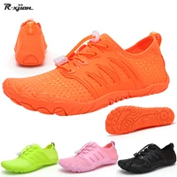 new unisex water sports shoes orange quick dry swimming shoes outdoor beach play shoes barefoot upstream diving shoes men 2021