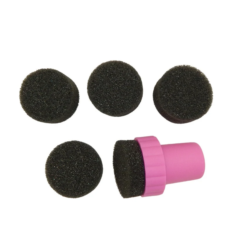 1 Набор губка для дизайна ногтей штамповка УФ Гель лак Сделай Сам круглая