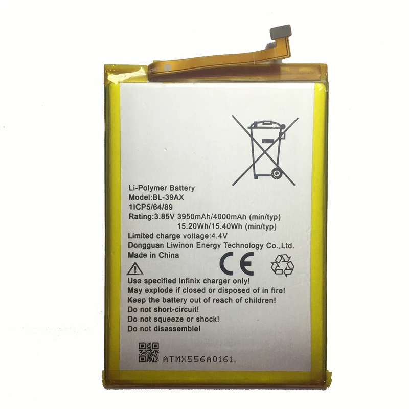 BL 39AX для Infinix 4 X557 4000mAh перезаряжаемая литий полимерная батарея X557|Аккумуляторы