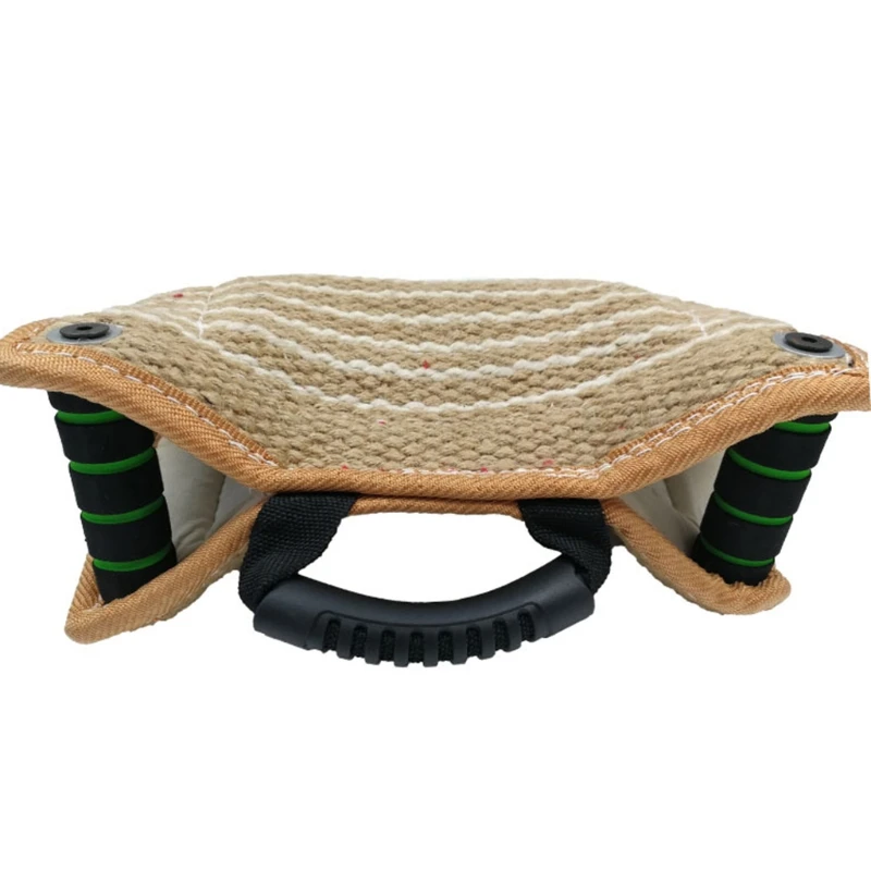 

Dogs Biting Cushion with Handle Dog Training Supplies Made of Coarse Hemp Strong&Firm Durable for Small/Medium Dogs