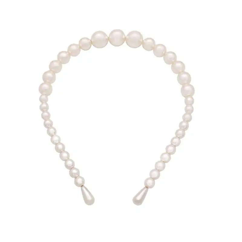 

3pcs Pearl Bezel Hairband Headwear Women Headband Girls Hair Bands Hoop for Bride Wedding Party Holiday Gift Hair Accessories