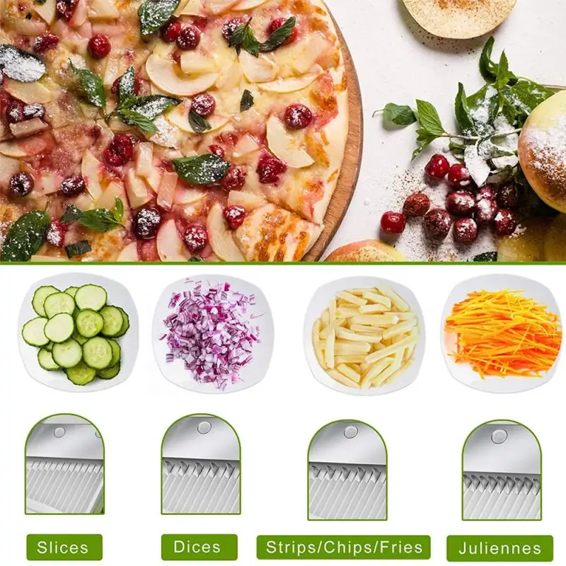 multifunctional vegetable slicer 5 in 1fruit cutter potato carrot grater chopper peeler safe kitchen gadgets french fry tool free global shipping