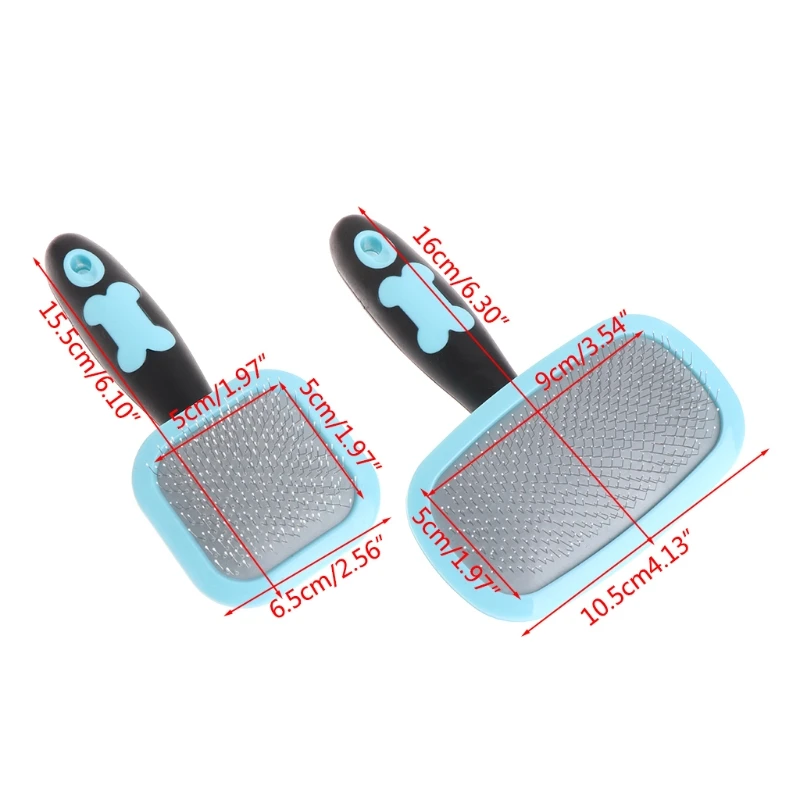 

Handle Shedding Hair Brush Pin Fur Grooming Trimmer Comb Tool For Pet Dog Cat grooming for cats long hair cat comb dog