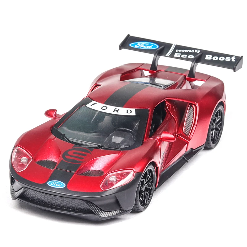 

1:32 Ford GT Toy Car Simulation Alloy Die-casting Car Model Retro Crafts Ornaments Collection Toys Children Boy Gifts 2021