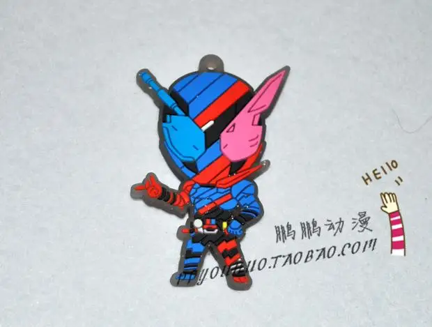 

Masked Rider / Kamen Rider Original Keychain Japanese Anime Figure Rubber Mobile Phone Charms Key Chain New Year Gift Keyring
