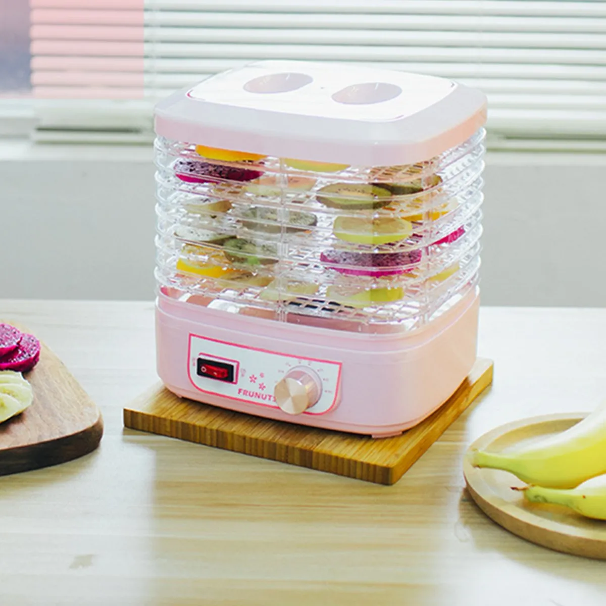 Пищевой Дегидратор 220 В машина для сушки фруктов овощей трав мяса домашних