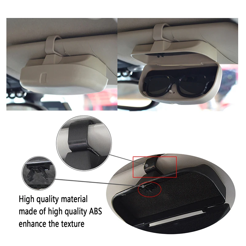 Car Glasses Box Case Holder For Mercedes Benz W204 W203 W211 W210 W212 W124 Cla W205 BMW E46 E39 E60 E36 E90 F30 F10 Accessories |