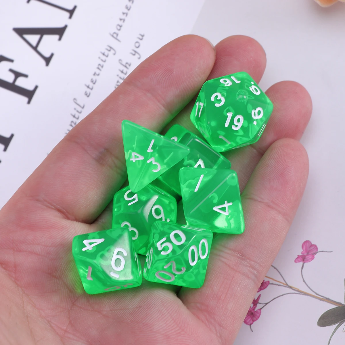20-сторонние игральные кости D20 многогранные для подземей и драконов настольные
