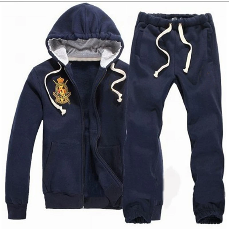 Высококачественный Спортивный костюм с большими лошадьми мужская спортивная