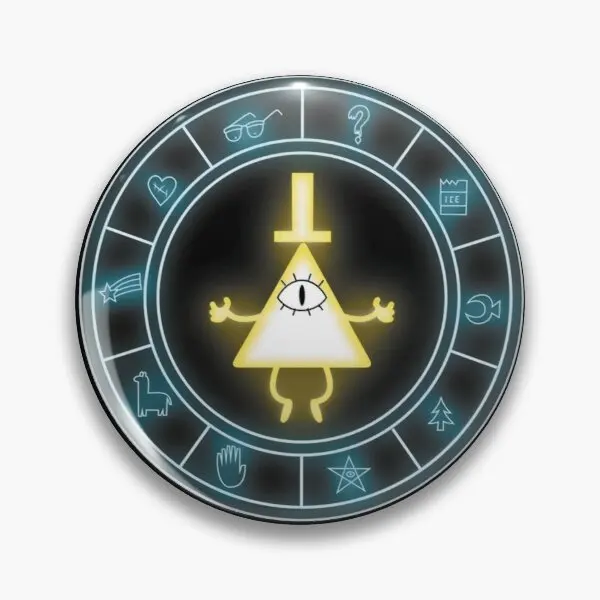 

Bill Cipher Customizable Soft Button Pin Fashion Hat Decor Brooch Lapel Pin Creative Women Metal Clothes Lover Badge Cute Funny