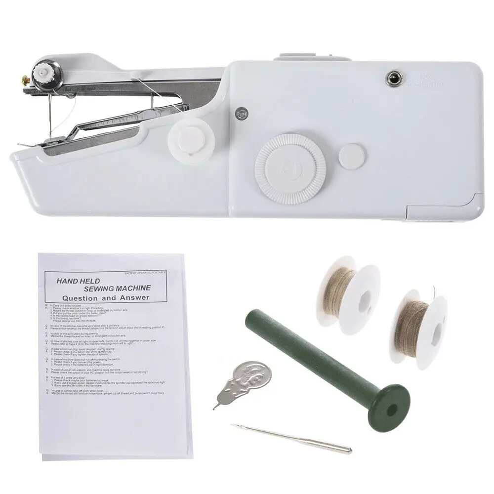 

Hand Sewing Machine Quick Handy Stitch Sew Needlework Cordless Clothes Fabrics Household Electric Sewing Machine