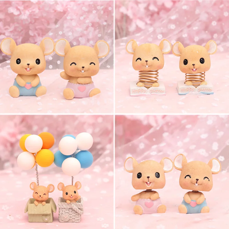 Игрушки с качающейся головой Автомобильные украшения милые миниатюрные из