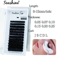 seashine eyelashes extension j b c d l curl volume lashes mix length individual lash classic lashes extension volume fans lash