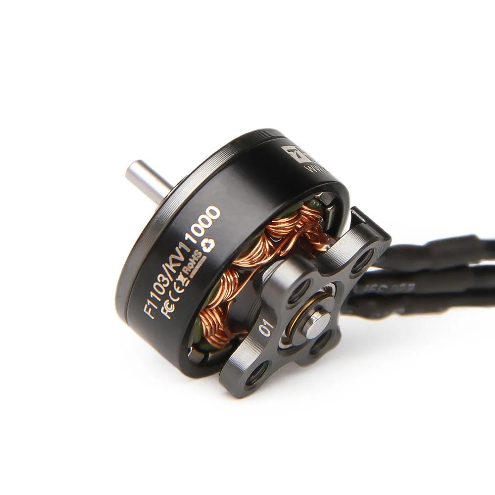 T мотор F1103 KV8000 KV11000 мощный гладкий бесщеточный двигатель для FPV 110 мм авиационная