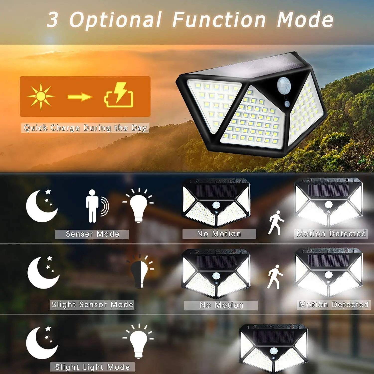 4/Redmi 2/1 шт. 100/114LED солнечный светильник на открытом воздухе Водонепроницаемый 4