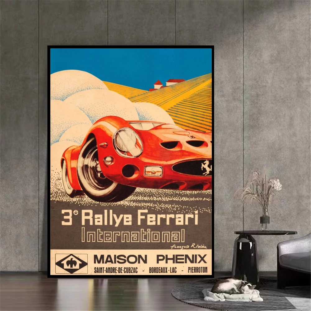 Monaco Grand Prix 1930 car beauty shop poster home living bedroom decoration wall art canvas picture frames | Дом и сад