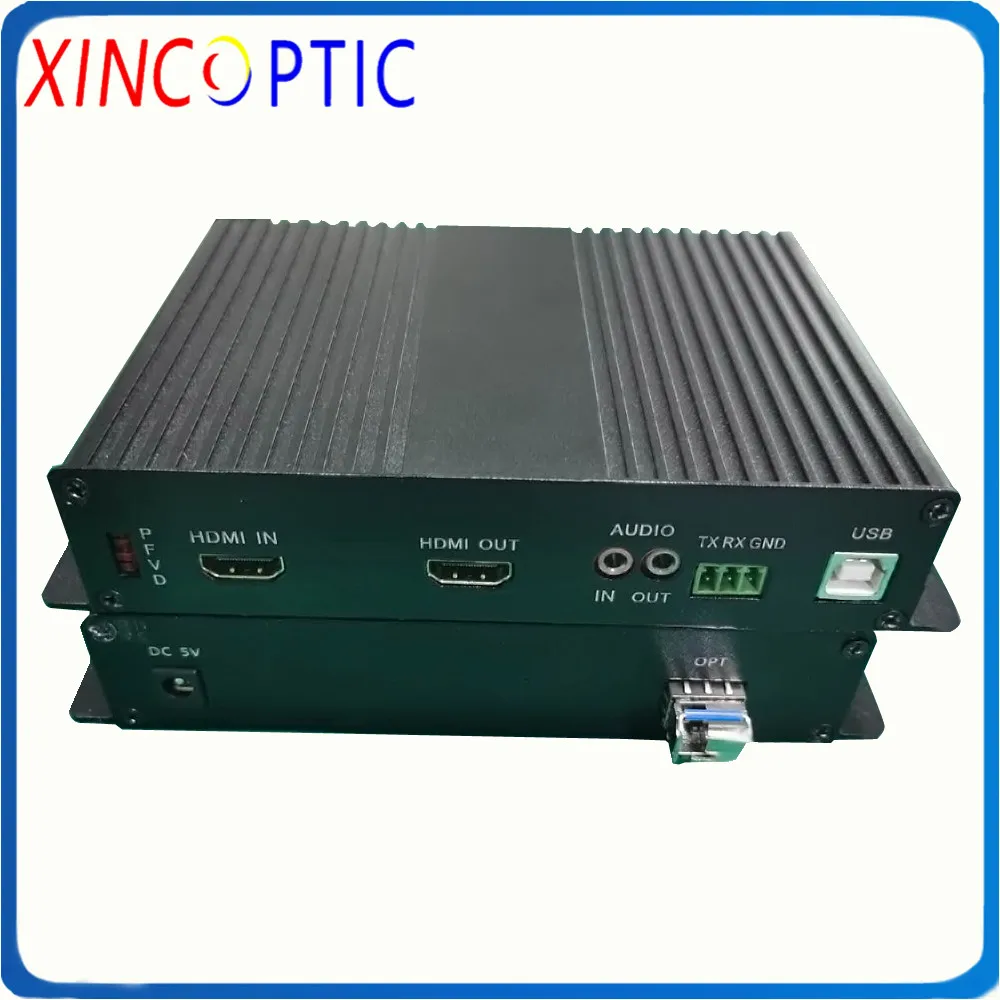 1Ch HDMI с Loopout + 1 0 USB мышь и клавиатура SM SX 3G 20 км LC SFP 4K KVM волоконно-оптический