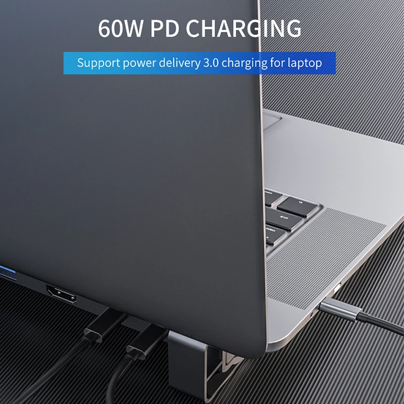 Usb C концентратор док-станция типа для нескольких PD зарядки 3 0 HDMI-совместимый Rj45
