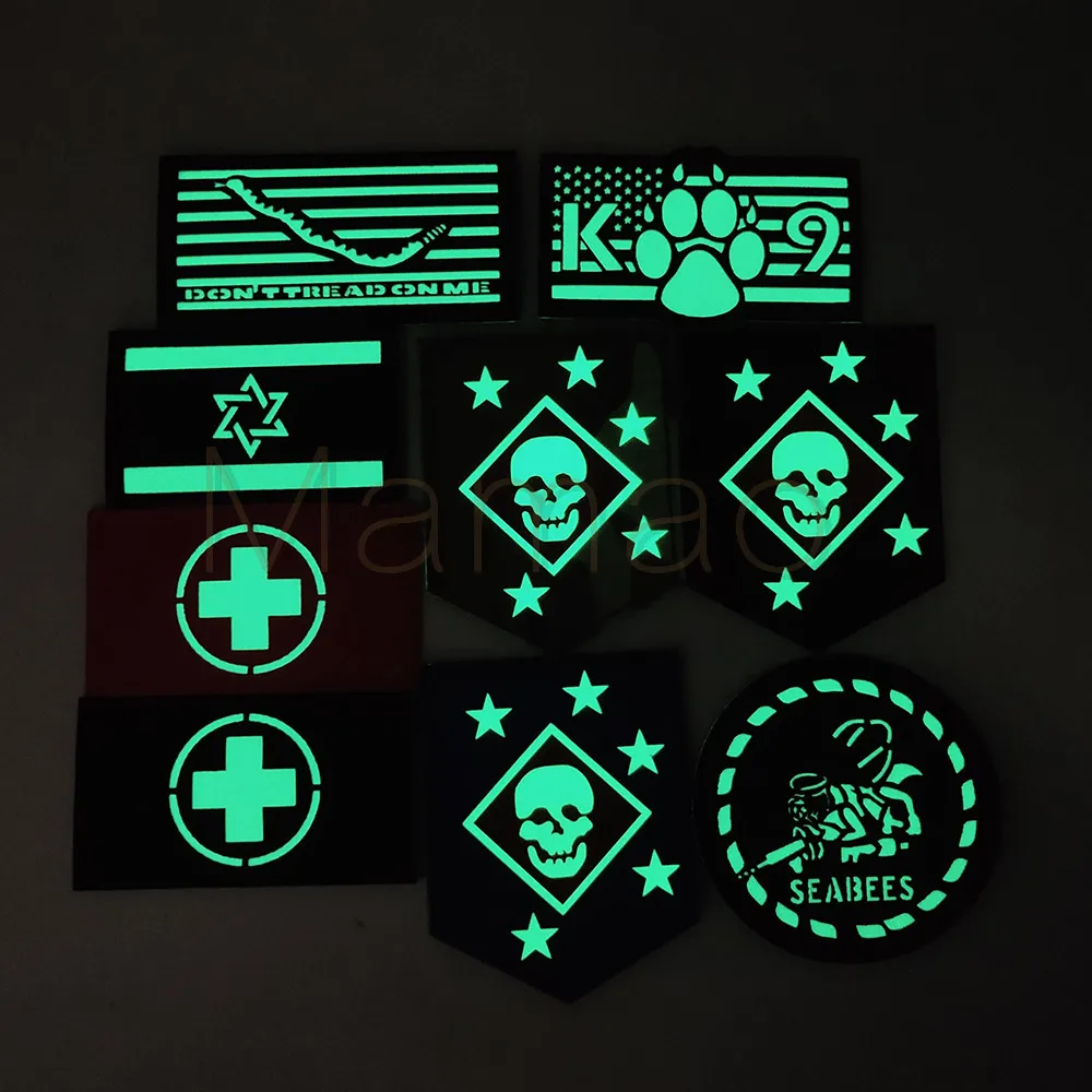 ИК Флаг Израиля инфракрасный Мультикам искусственный череп армейская вышивка