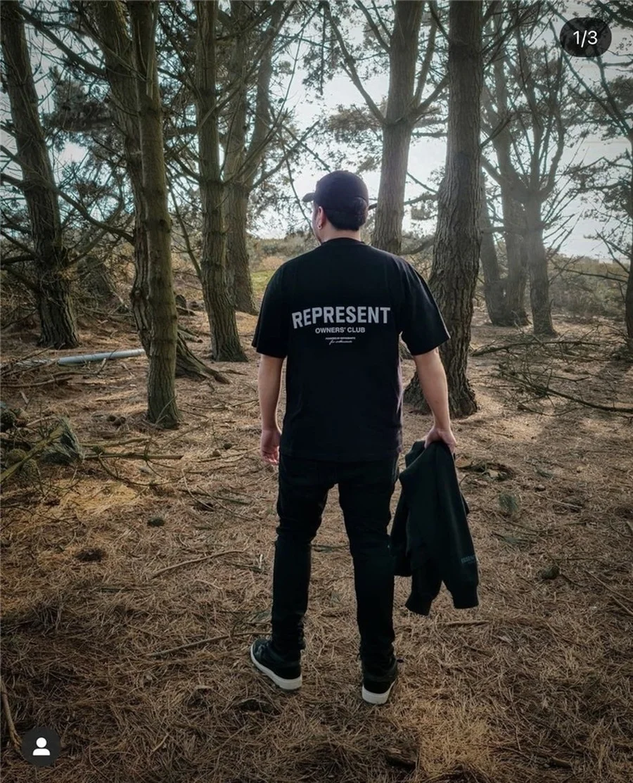 

Oversize Represent T-shirt Men Women REPRESENT Owners Club Tee Limited Edition Tops Slogan Short Sleeve