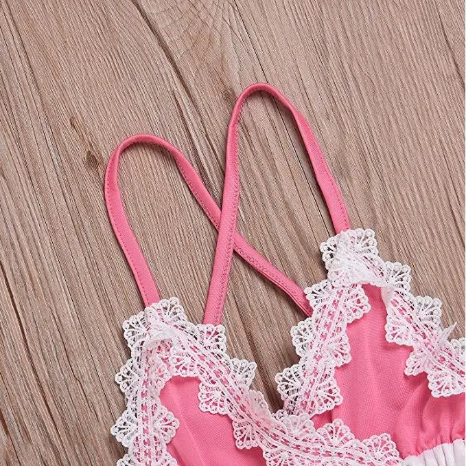 Платье для девочек боди маленьких с принтом арбуза комбинезон на бретельках