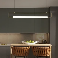 simple long pendant lighting for living room nordic led hanging light for dinging roomoffice bedroom kitchen fixture