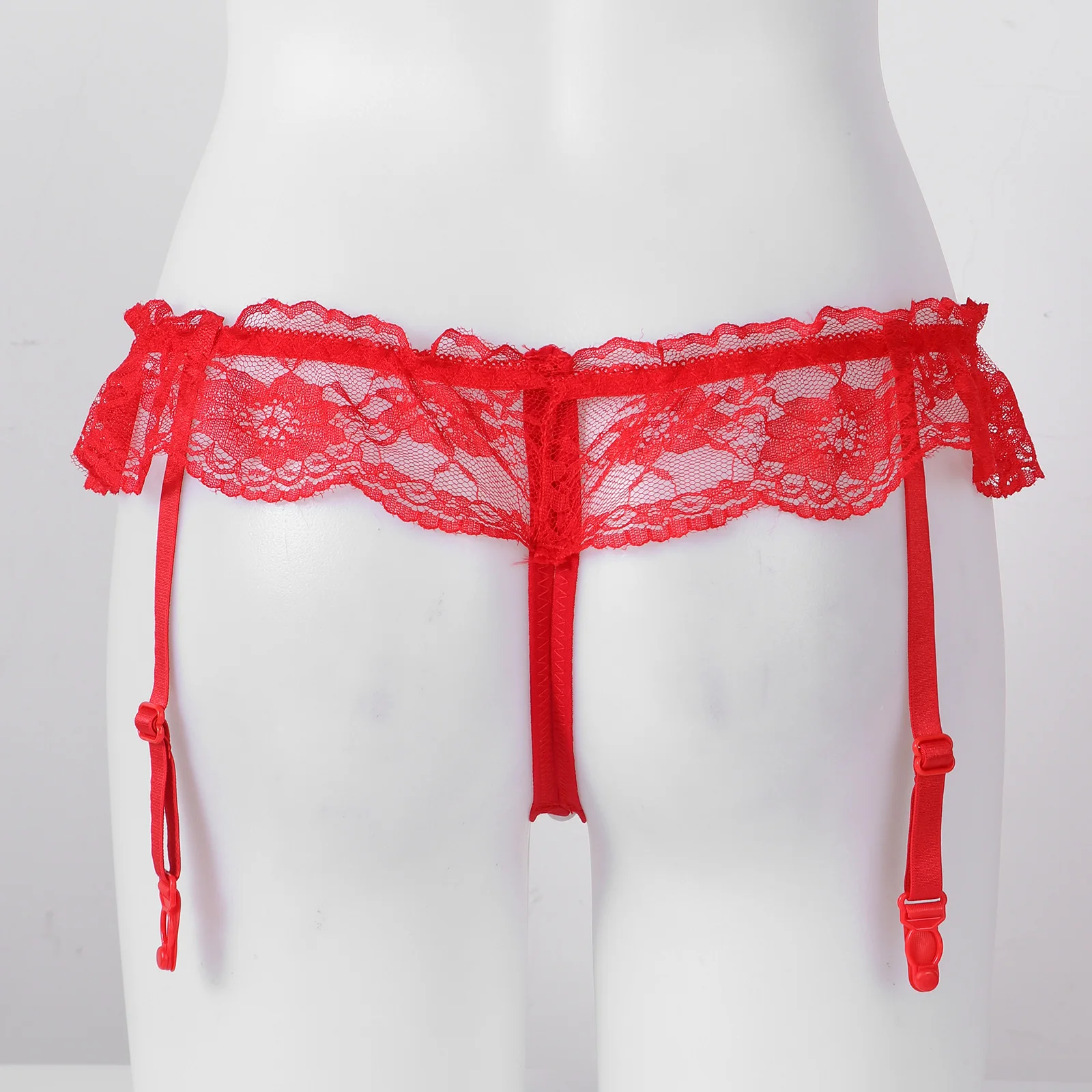 Женское кружевное нижнее белье с вырезами подвязки искусственным жемчугом