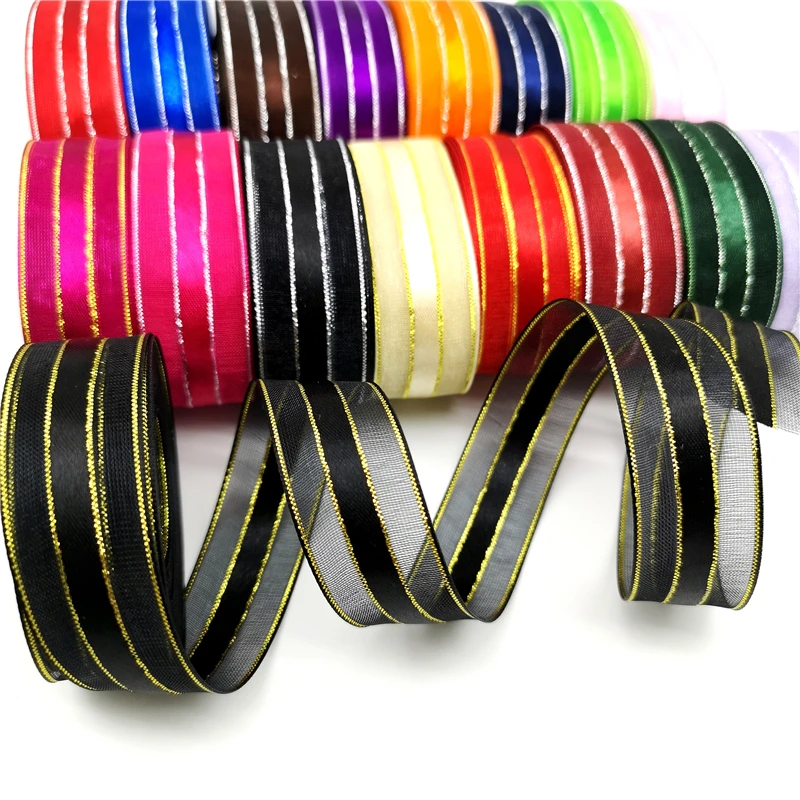 

Ленты из органзы с металлическими краями, 5 ярдов, 20 мм