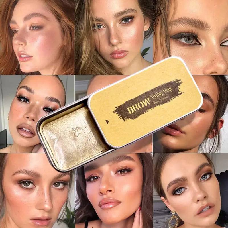 3D Пернатый бальзам для бровей макияж Стайлинг набор мыла гель водостойкий