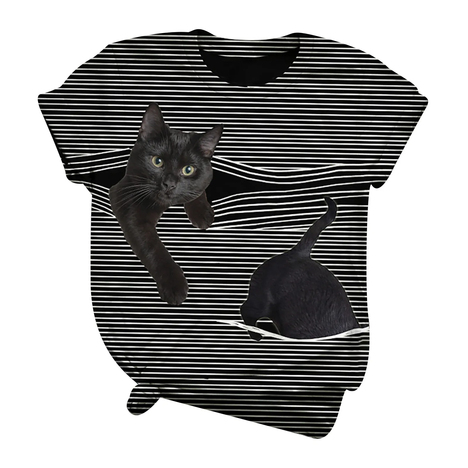 Футболка женская с коротким рукавом и круглым вырезом модная повседневная