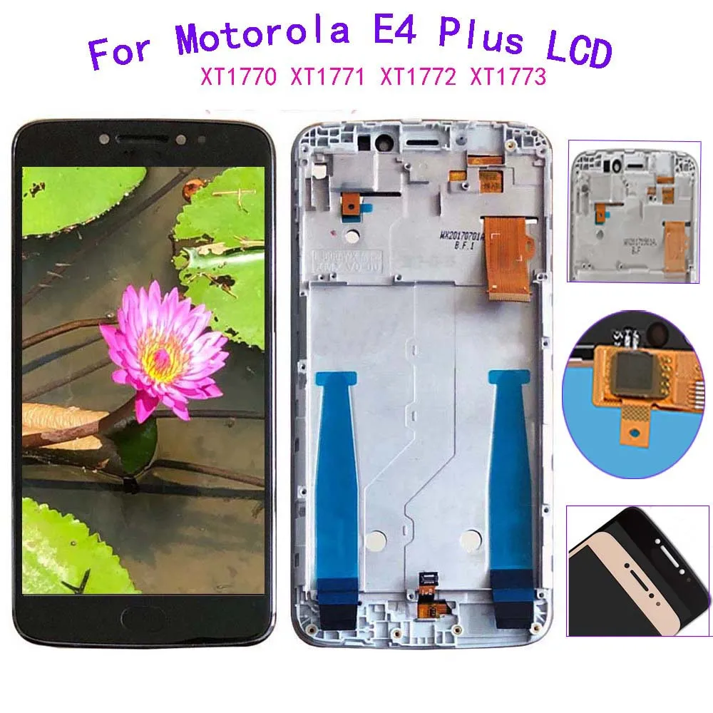 Дисплей с тачскрином и дигитайзером в сборе для Motorola Moto E4 Plus XT1770 XT1771 XT1772 XT1773 100%
