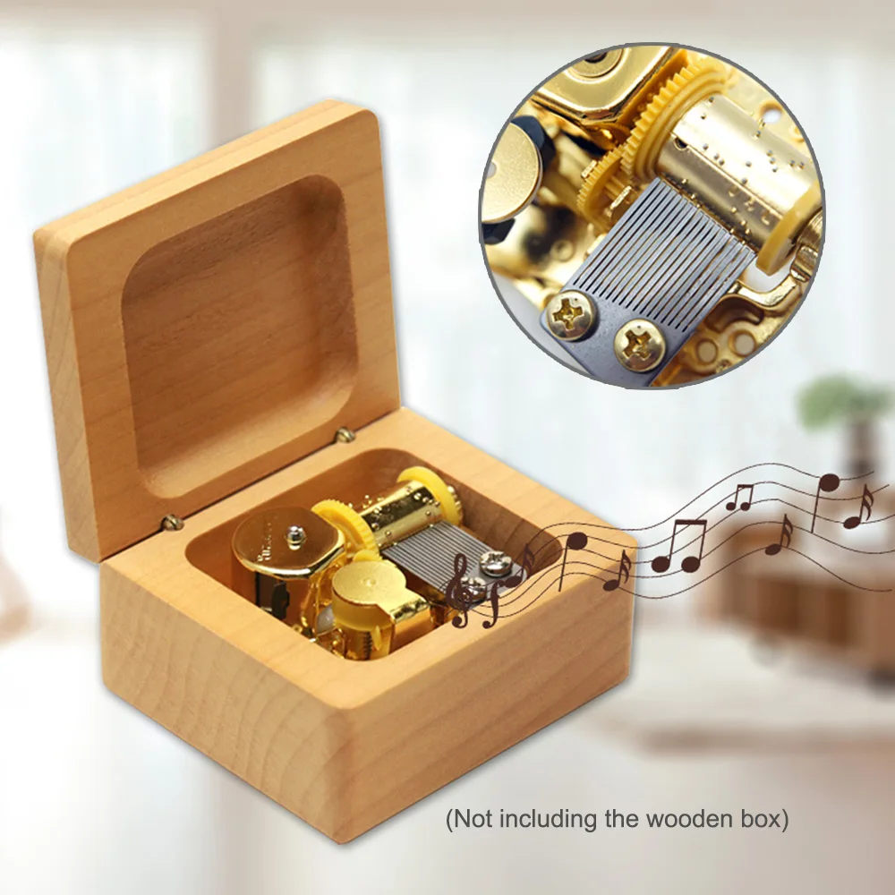 Музыкальная шкатулка аксессуары прочная сделай сам позолоченная акриловая +