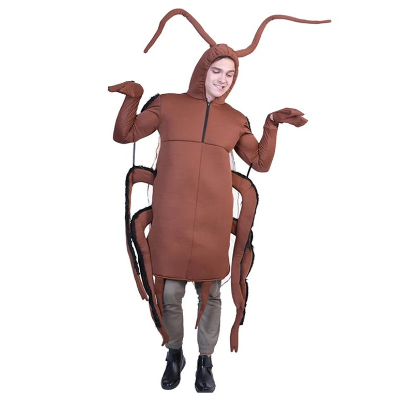 

Cosplay Boy And Girl Selfie Game Show Party Funny Animal Cockroach One-Piece Adult Props Show Costume