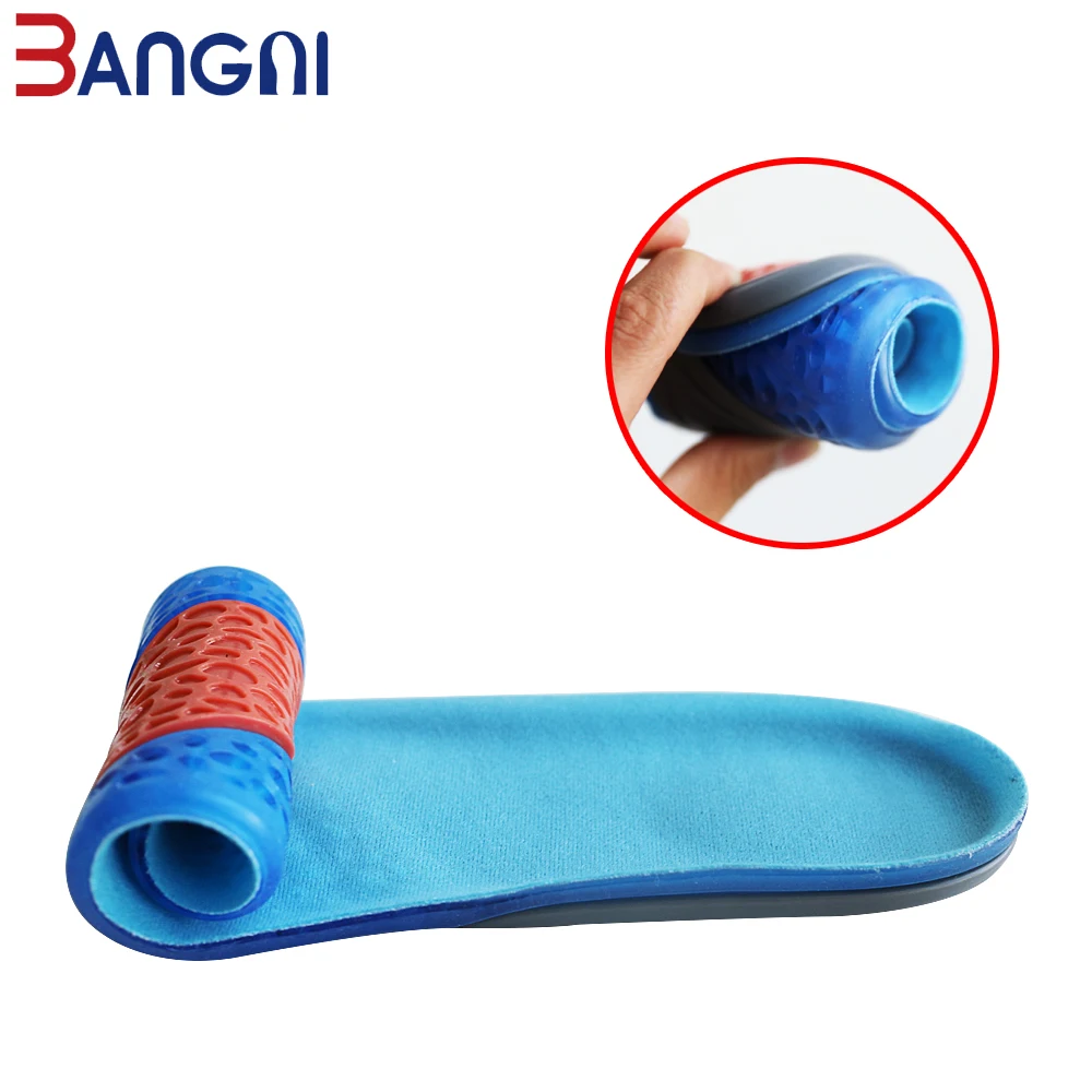 BANGNI GEL Work Silicone Insoles Arch support Shoe Pads Soft Elastic PU Plantar Fasciitis Walk Inserts for Feet Pain Men Women
