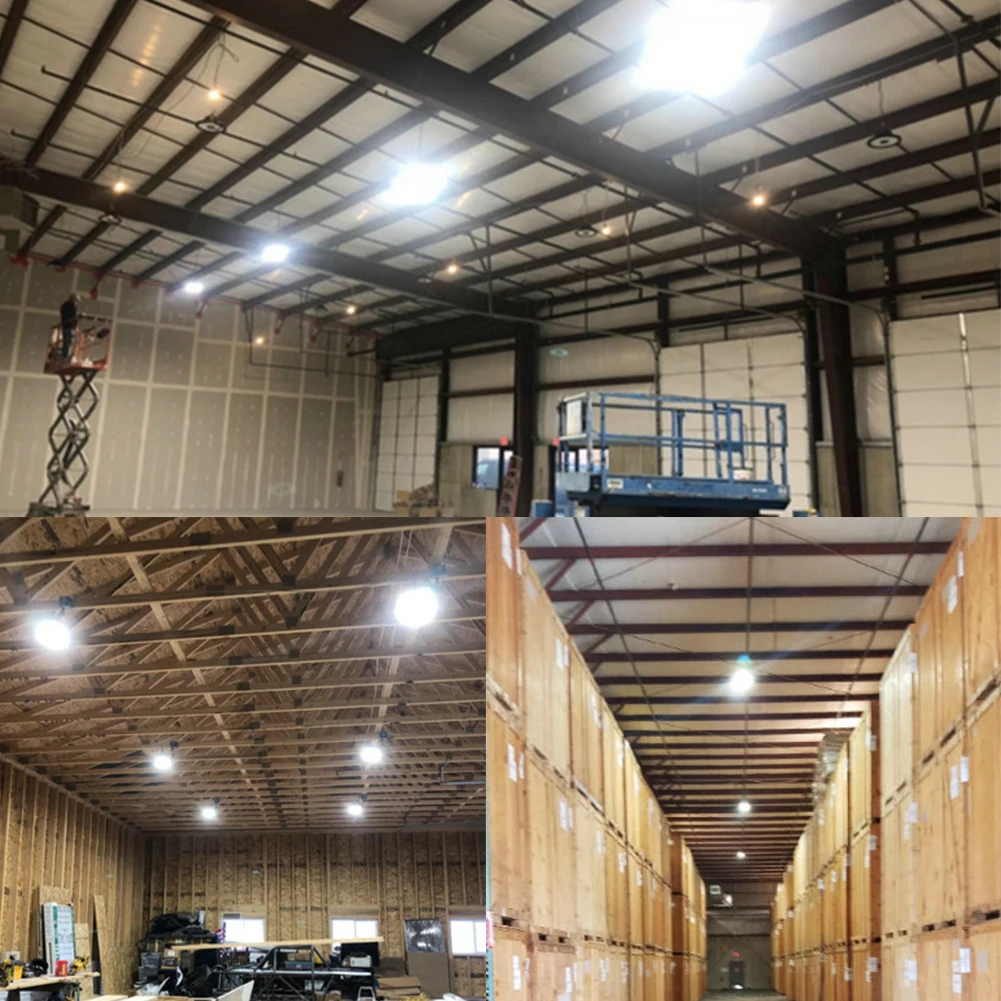 Заглушка гарантия 5 лет Led High Bay светильник водонепроницаемый IP65 НЛО склад мастерской гараж промышленный светильник стадион рынок аэропорта