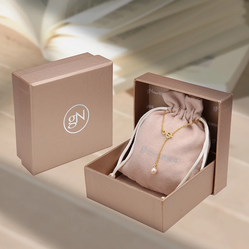 

gN Pearl Genuien Pearl Pendant Pearl Necklaces 925 Sterling Silver 5-6mm Natural Freshwater Drop Shape Choker Chain Necklace