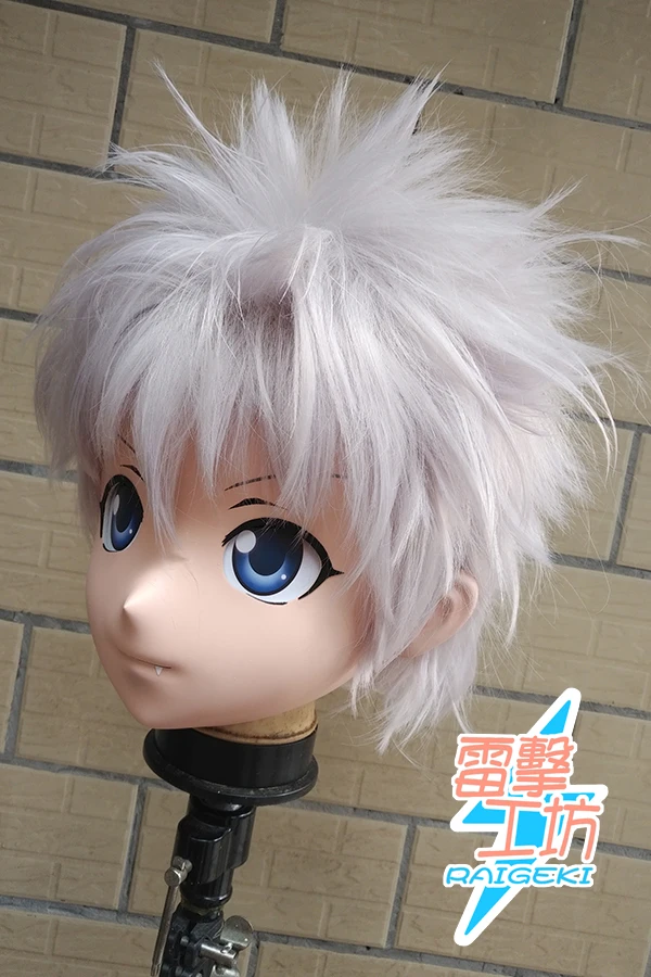 

(RAIGEKI MAKS 98) Silicone 2/3 Head Helloween Mask Crossdressing BJD DOLL Kigurumi Anime HUNTERHUNTER Killua Zoldy Cosplay Mask
