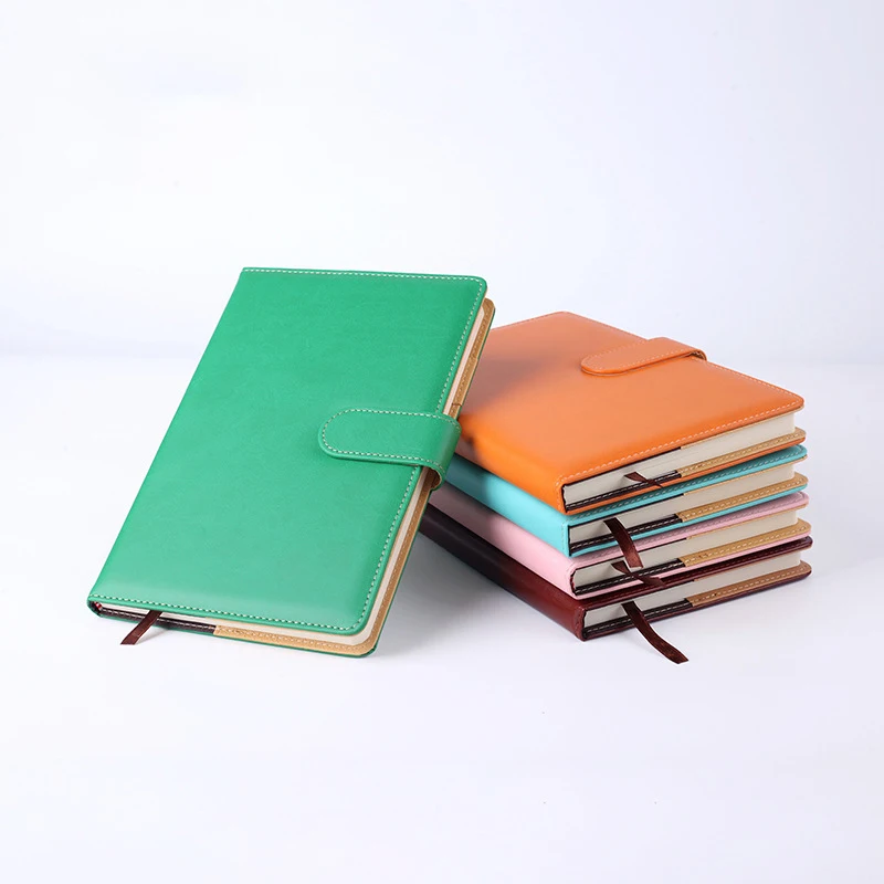 Высококачественный бизнес блокнот с пряжкой из искусственной кожи подарочный