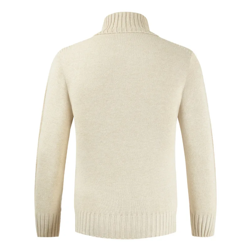

New Men Turtleneck Cotton Brand Sweaters Winter High Neck Thick Warm Sweater Slim Fit Pullover Male Knitwear Dropshipping