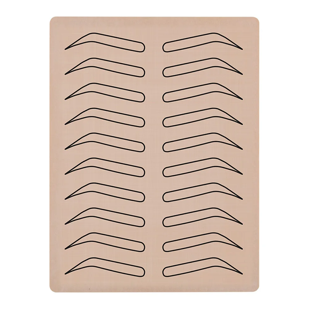 

Tattoo Skin Practice Microblading Permanent Makeup Fake Eyebrow Skin Training Cosmetic No Ink Required Latex Skin Supplies