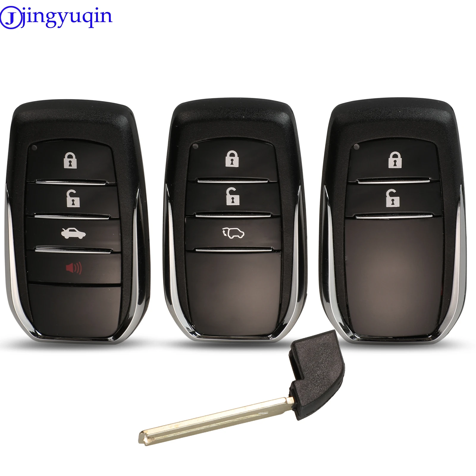 Jingyuqin 2/3/4 B пульт дистанционного управления Корпус для Toyota Fortuner Prado Camry Rav4 Highlander