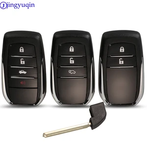 Jingyuqin 234 B пульт дистанционного управления Корпус для Toyota Fortuner Prado Camry Rav4 Highlander умная Корона без кнопок корпус