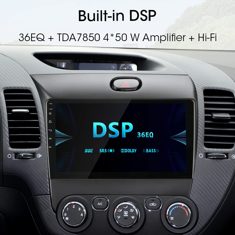 Jansite DSP 9 &quot4G Wifi автомобильное радио для KIA Cerato 3/K3 2013 2017 Авторадио Android 8 1 Hifi